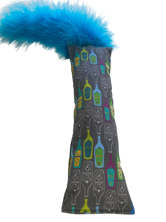 A Champagne Toast Catnip, Silvervine & CRUNCH Kicker with MARABOU