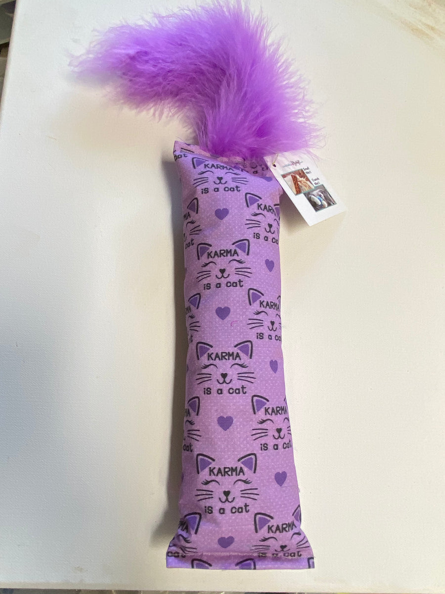 NEW! Karma is a Cat Catnip & Silvervine & Crunch Kicker with Marabou - Purple