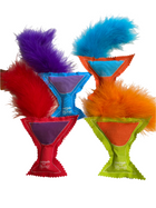 NEW! SIlvervine CRUNCHY Signature Cocktail with CatHead & Marabou -Assorted Colors