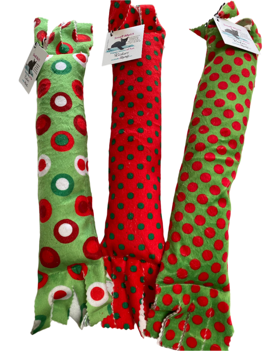 Gone Dotty! Holiday Value Set of Catnip & Silvervine Kickers