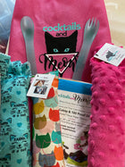 Great Value Mystery Bag with 3 Kickers & 1 Pkg Infused Paper Sheets & 1 Dual Ended Spoon  & Fork & 1 Bouncing Birdie & Signature Totebag
