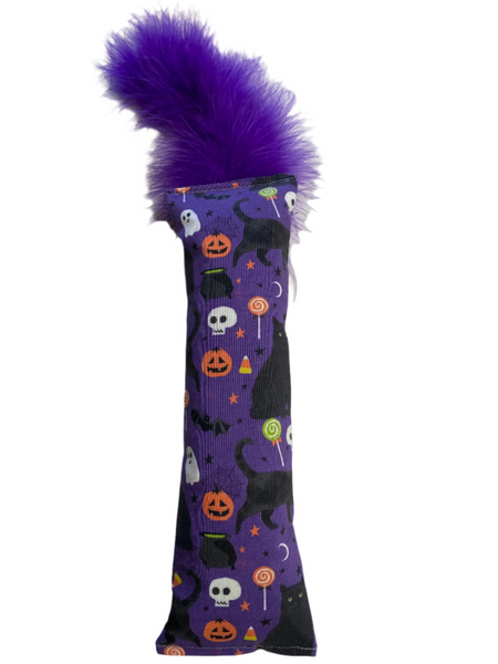 NEW! Black Cats LOVE Halloween Catnip, Silvervine & CRUNCH Kicker with Marabou