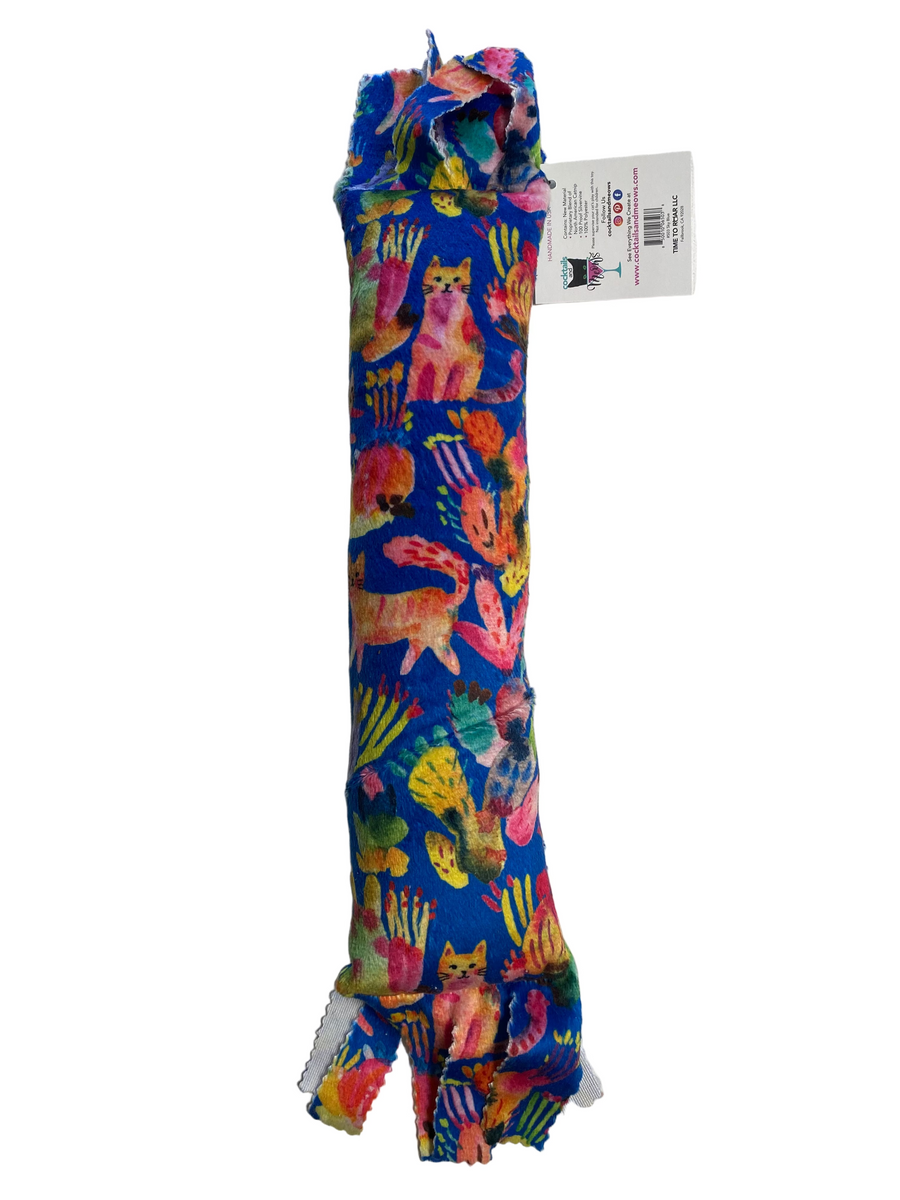 NEW! Artful Cats! Catnip & Silvervine XL Kicker (Royal Blue)