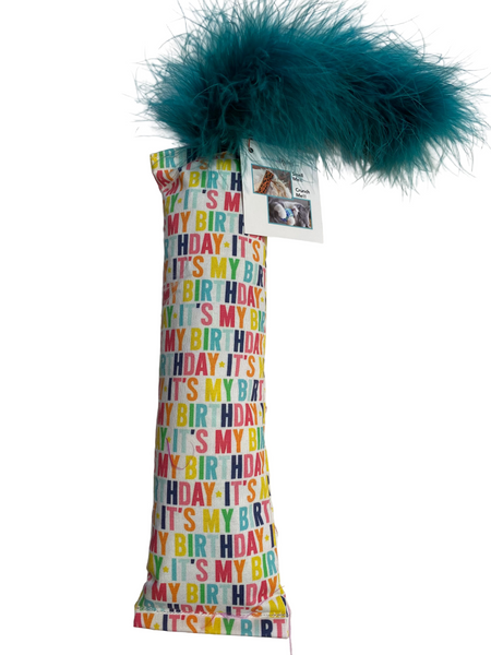 Happy Birthday! 100 Proof Silvervine & Catnip CRUNCH Kickerwith Marabou