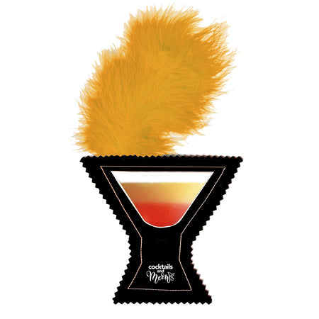 NEW! Spooky SIlvervine CRUNCHY Candy Corn Cocktail wirh Marabou