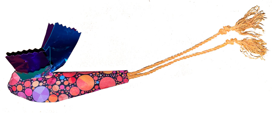NEW! SIlvervine CRUNCHY Dragonfly with Cotton String Tassle Tail - Assorted Colors