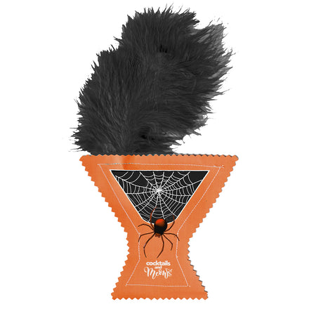 NEW! Spooky Spider SIlvervine CRUNCHY Cocktail wirh Marabou