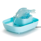 NEW! The Drinking Buddy Cat Water Fountain - Fish/Blue Basin