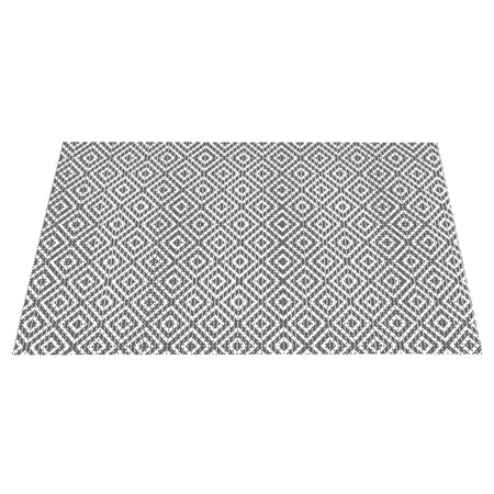 The Original Ribbed Foam Litter Mat -  Grey Geometric