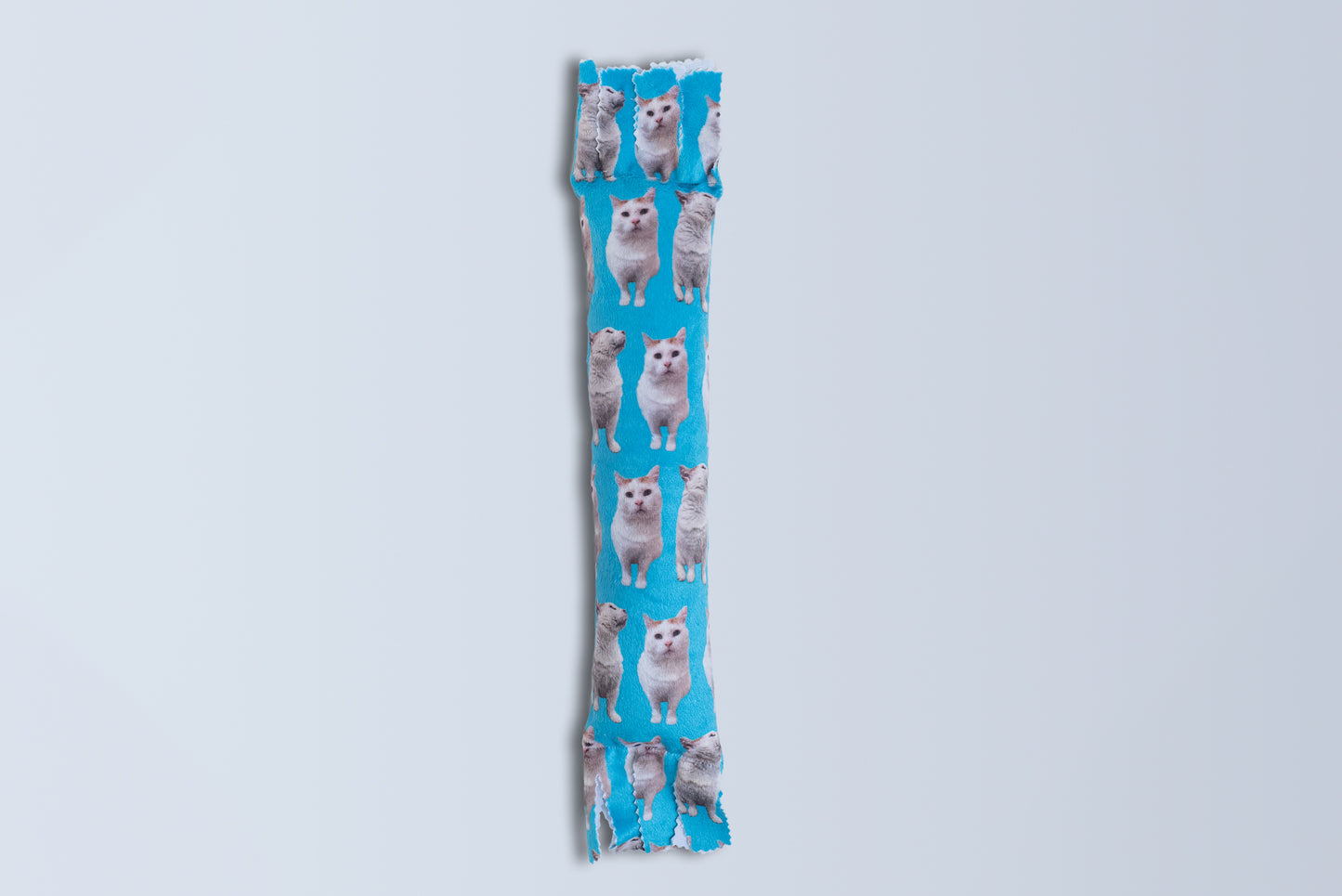 Gentle Unflappable and Sweet GUS Catnip & Silvervine Kicker Pillow - Turquoise