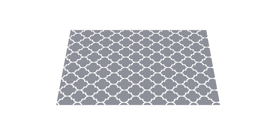 NEW! The Best Ribbed Foam Food Mat - Grey Trellis