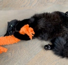 Happy Hours of Fun Organic Catnip & Silvervine Kicker - Orange