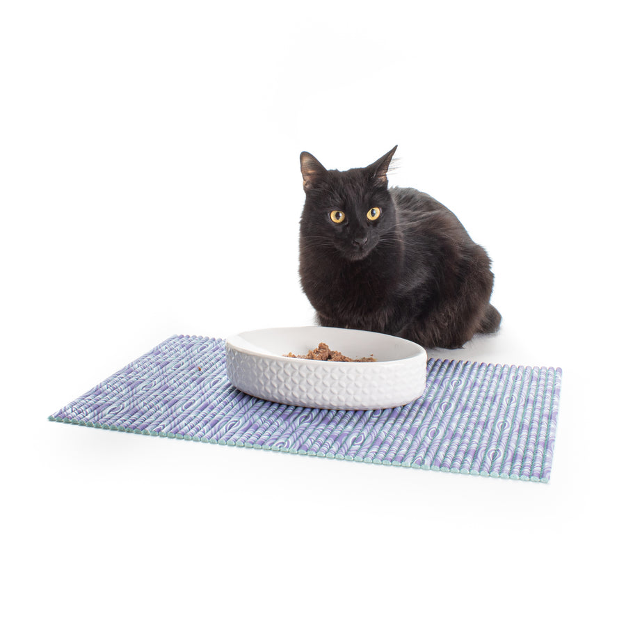 The Best Ribbed Foam Food Mat - Lilac Medallion
