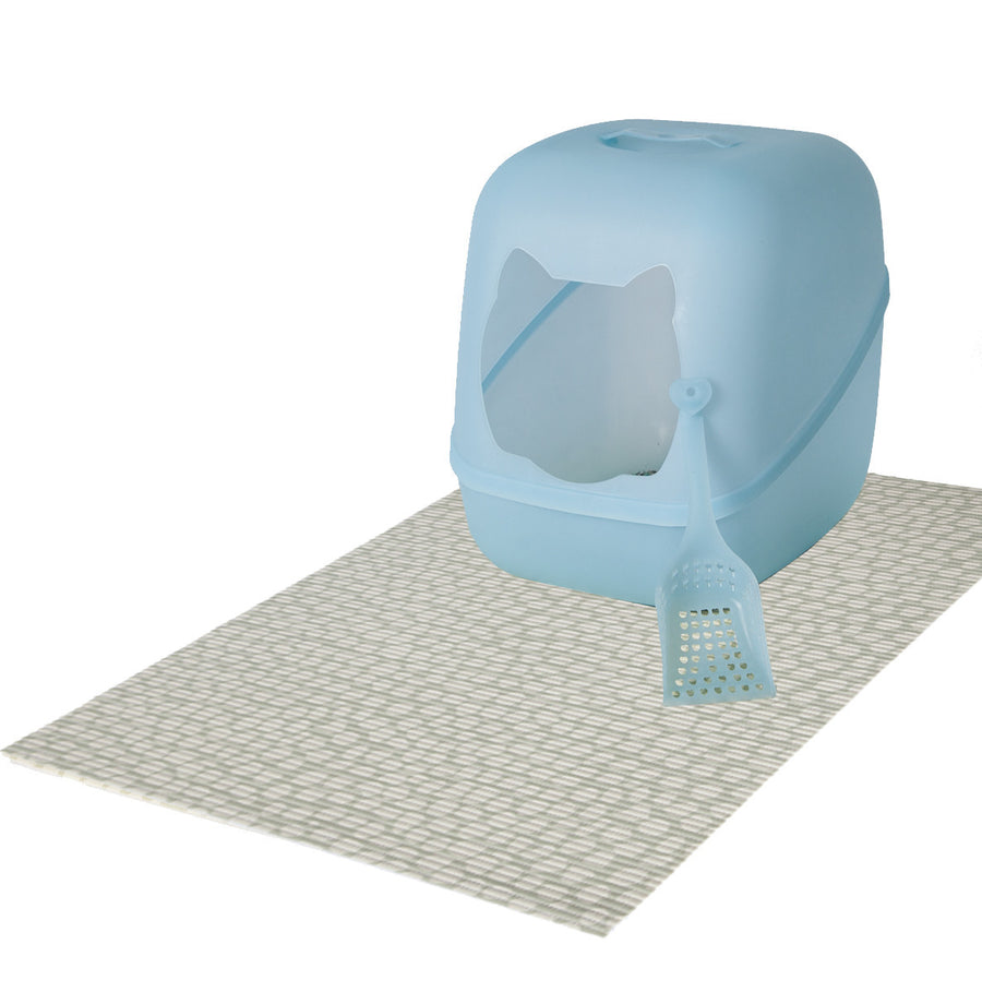 The Original Ribbed Foam Litter Mat - Khaki Dot