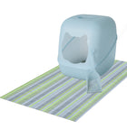 The Original Ribbed Foam Litter Mat -  BlueWater Stripe