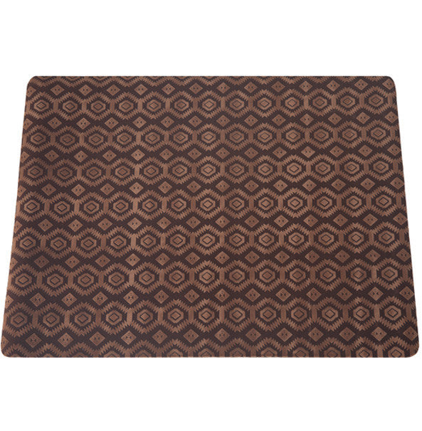 Deluxe Textured Microfiber Large Litter Box Mat - Chestnut Brown