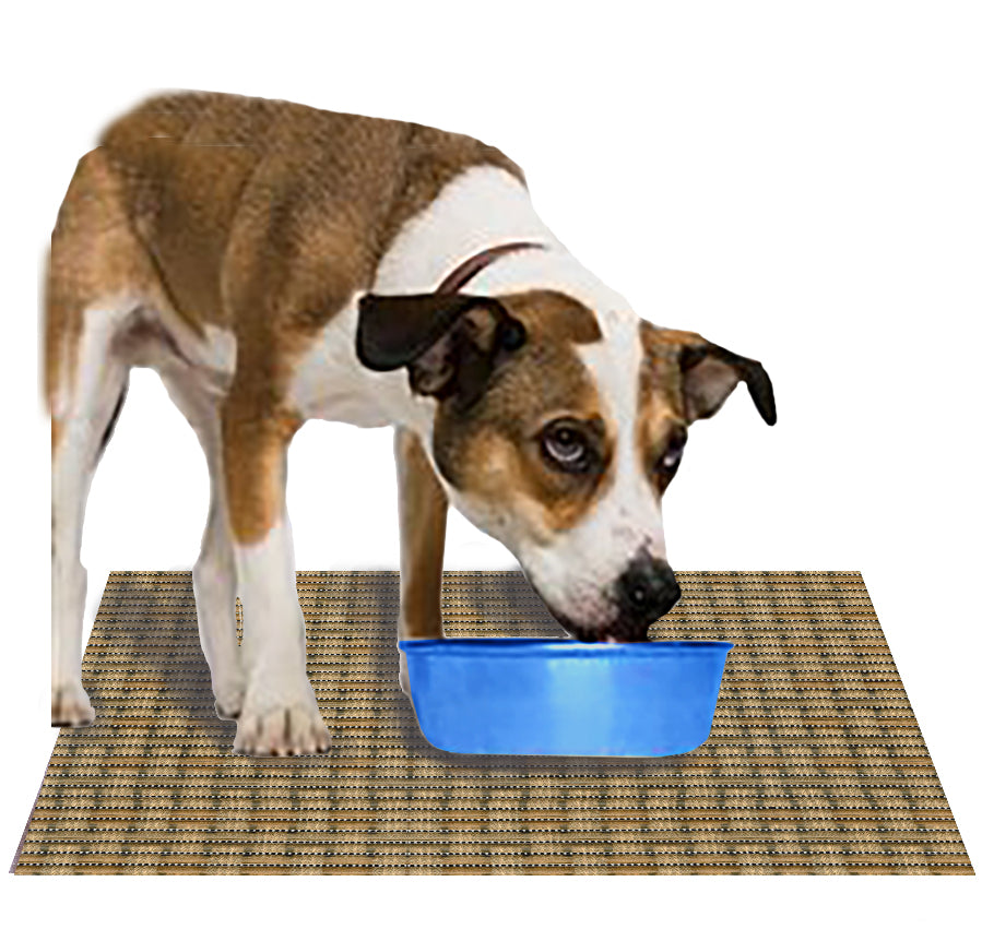 Perfect Pet Food Mat - Bamboo