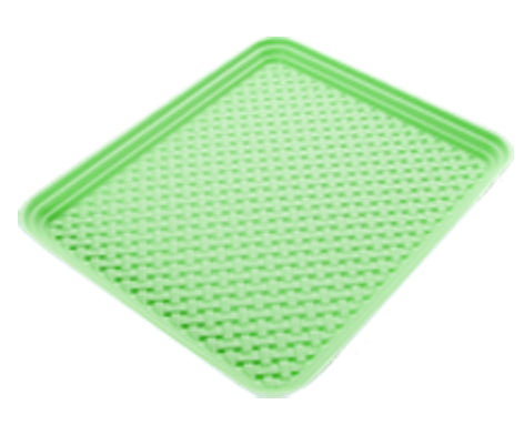 Bamboo Pattern Splash & Crumb Catcher Mat - Lime Green